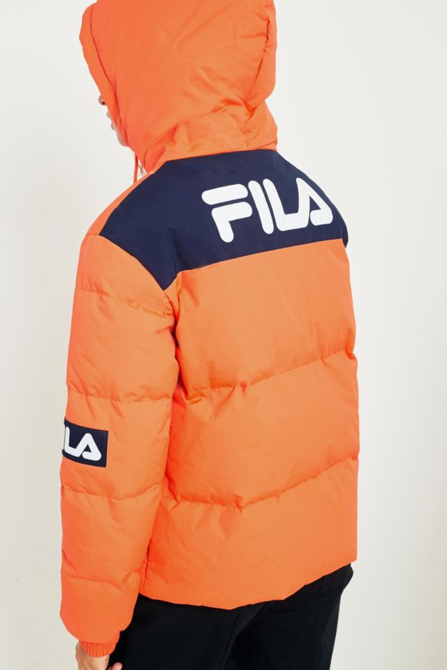 FILA Orange Puffer Jacket