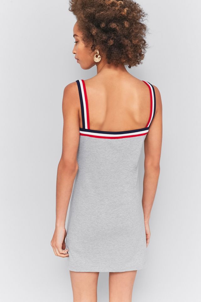 FILA Festival Grey Striped Slip Dress #3