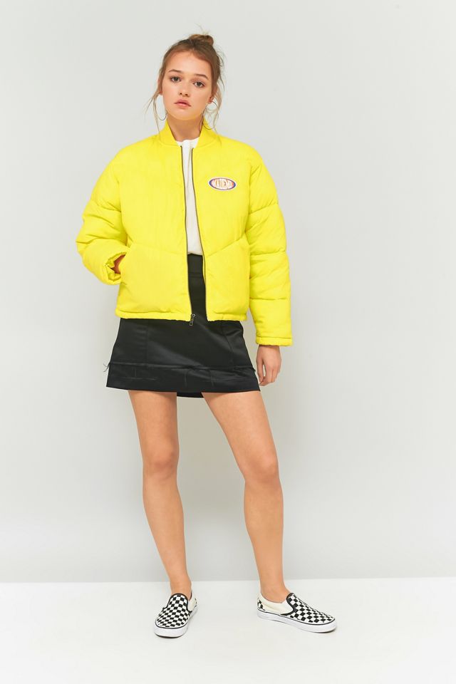 MadeMe Yellow Puffy Bomber Jacket #1