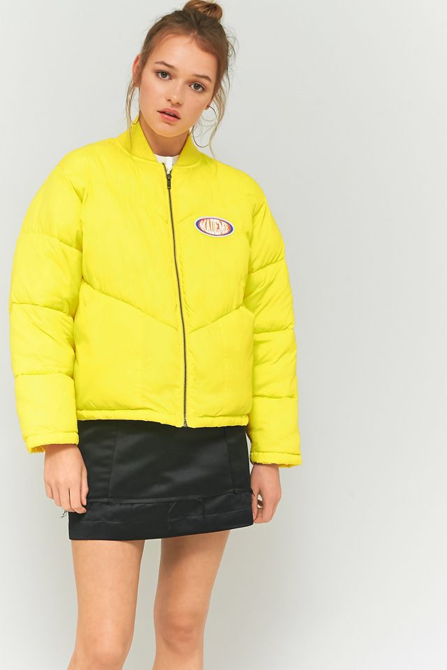 MadeMe Yellow Puffy Bomber Jacket #2