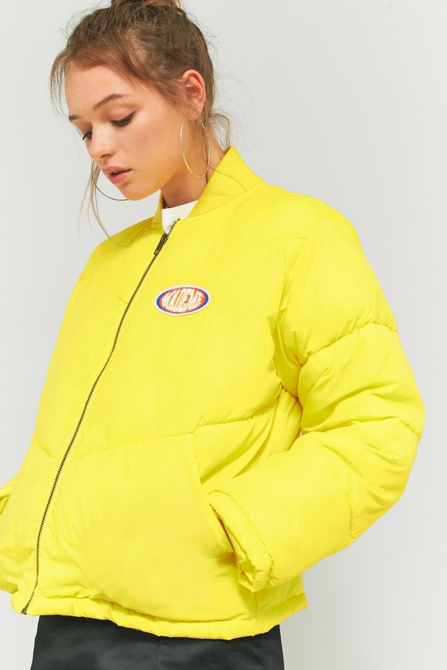 MadeMe Yellow Puffy Bomber Jacket #4