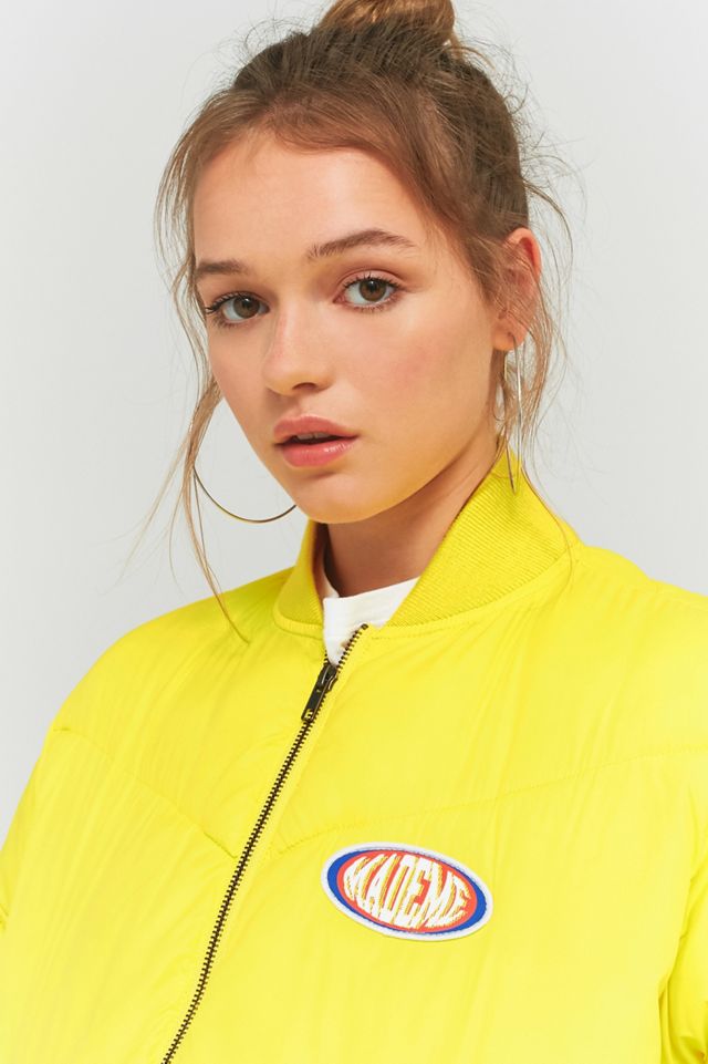 MadeMe Yellow Puffy Bomber Jacket #5