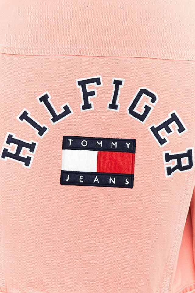 Tommy Jeans '90s Girlfriend Trucker Pink Denim Jacket #5