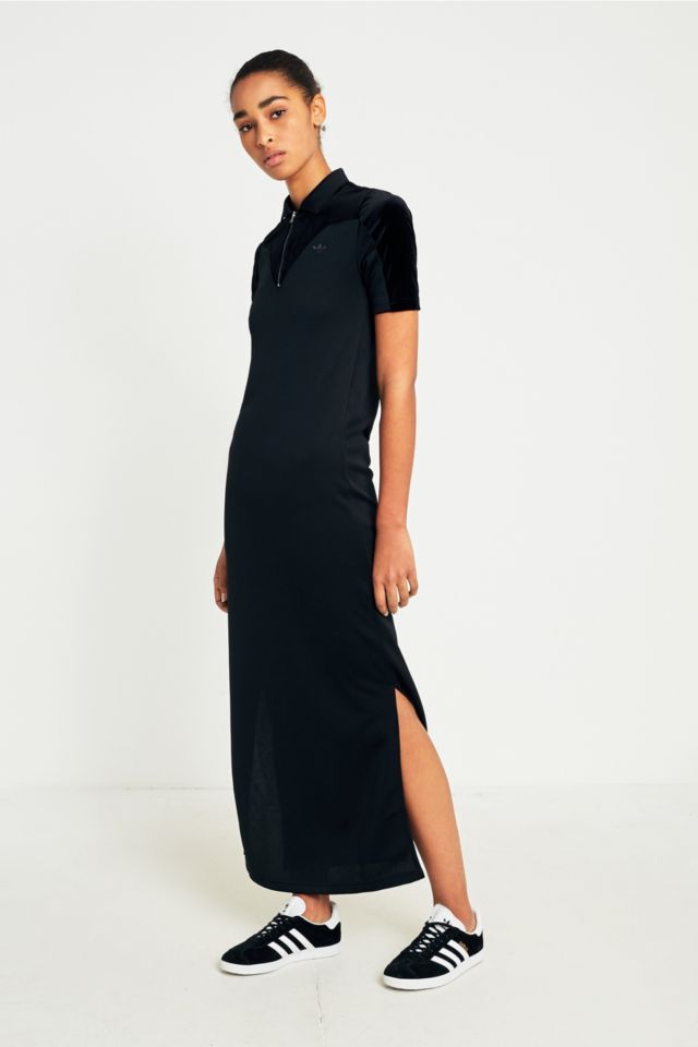 adidas Originals Velvet Maxi T Shirt Dress