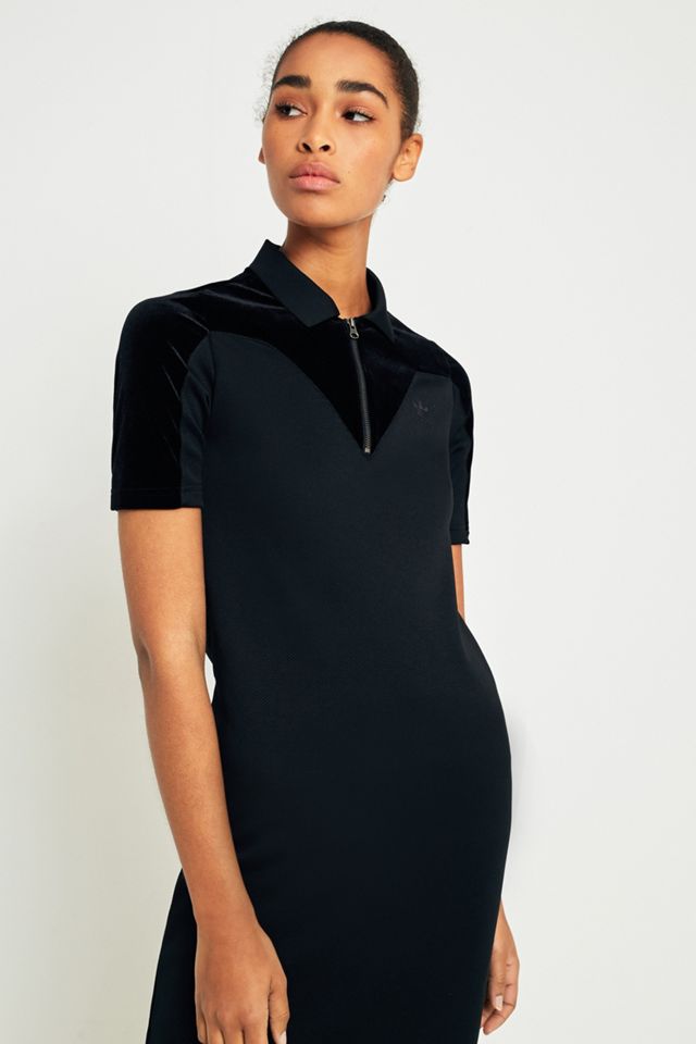 adidas Originals Velvet Maxi T-Shirt Dress #3