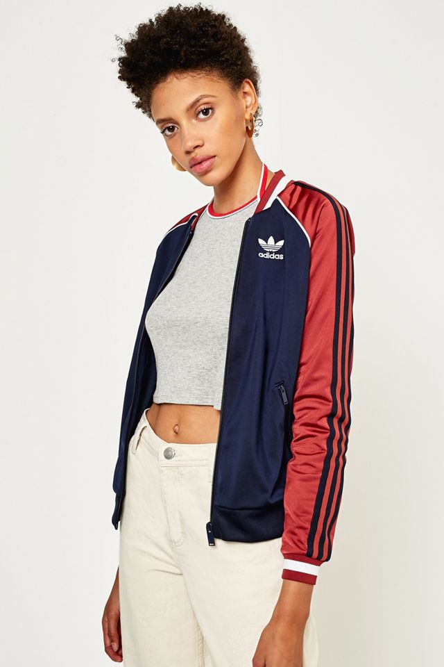 adidas Originals Blue And Red Trefoil Track Jacket #2