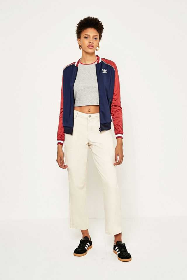adidas Originals Blue And Red Trefoil Track Jacket #4