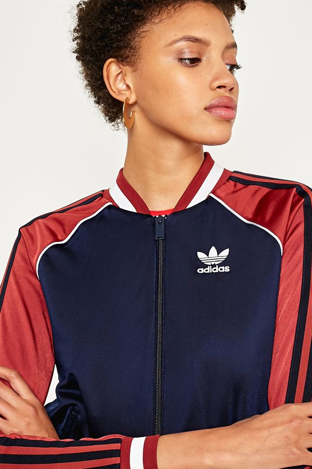 adidas Originals Blue And Red Trefoil Track Jacket #5