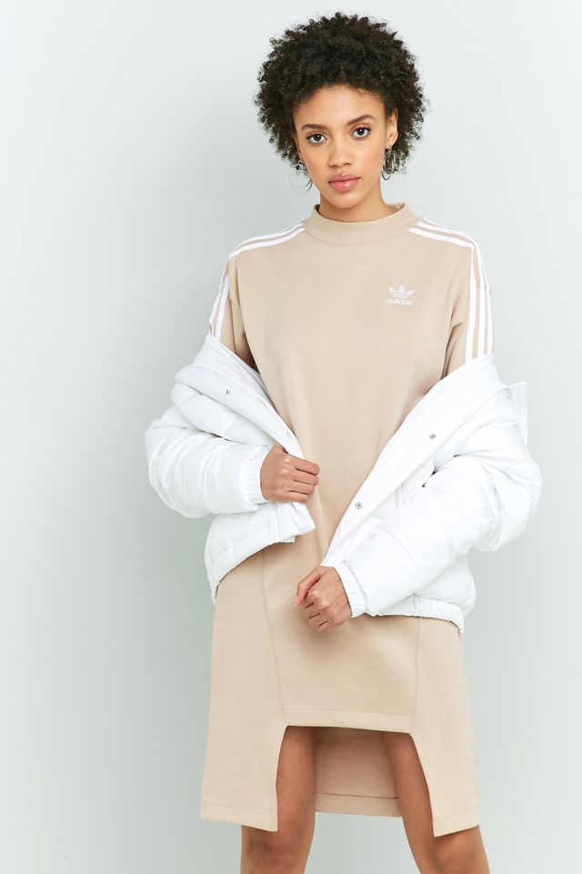adidas Originals Notched Hem Sweatshirt Dress #1