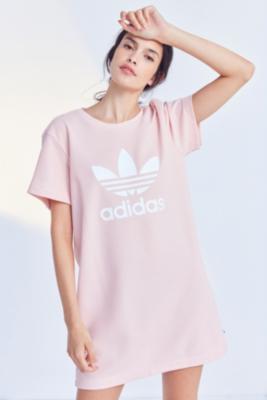 Adidas trefoil t shirt dress best sale