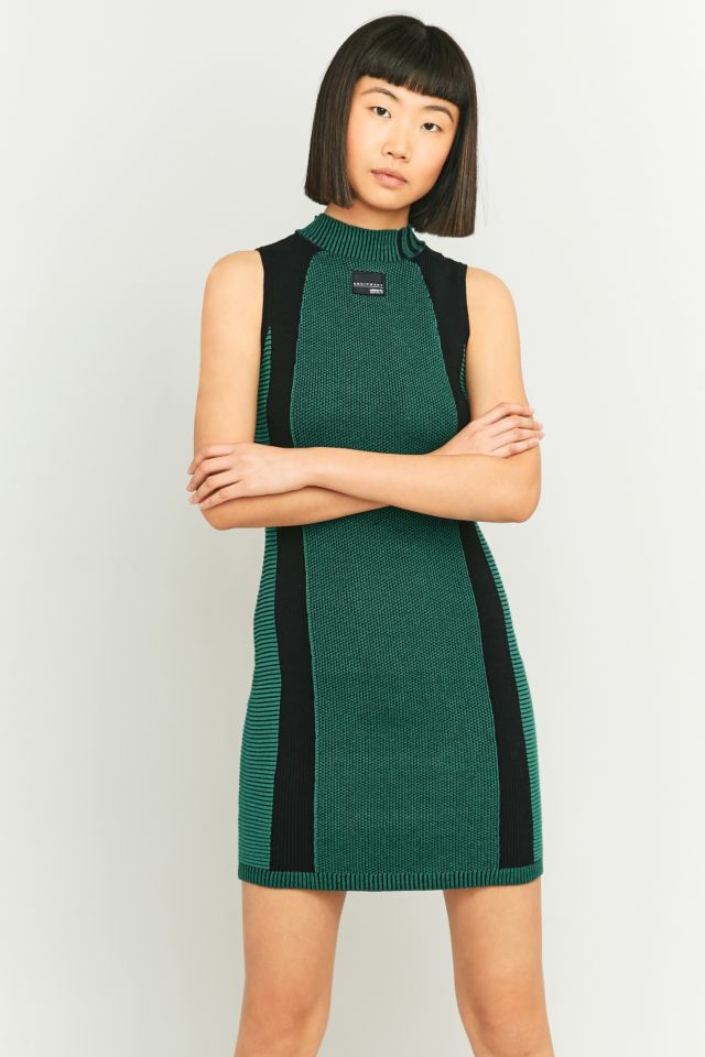 adidas Originals Equipment Colourblock Green Knit Dress