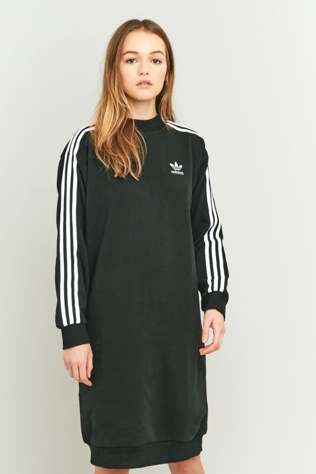 Adidas black midi dress online