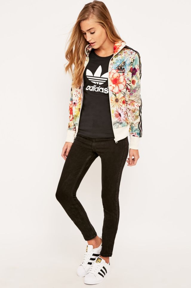 adidas Originals Farm Firebird Floral Track Top | Urban Outfitters UK