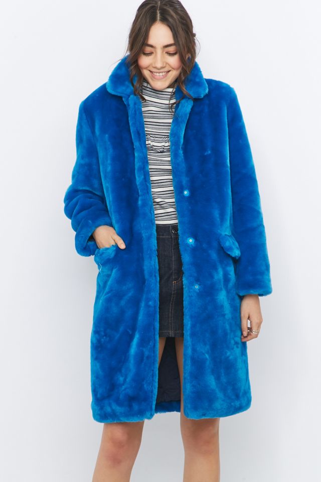 Fleamadonna Blue Faux-Fur Jacket #2