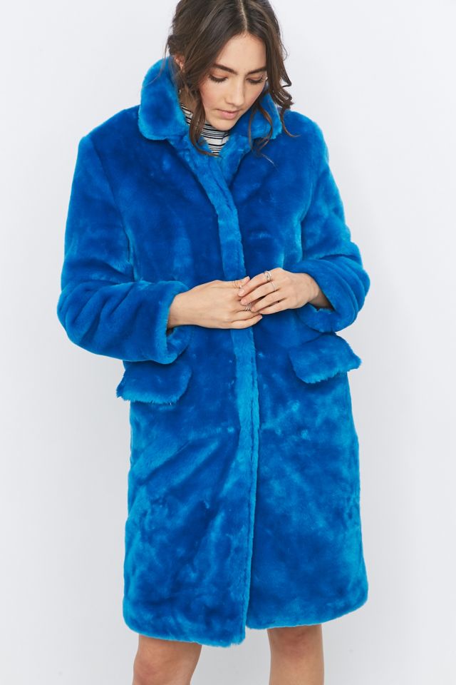 Fleamadonna Blue Faux-Fur Jacket #4