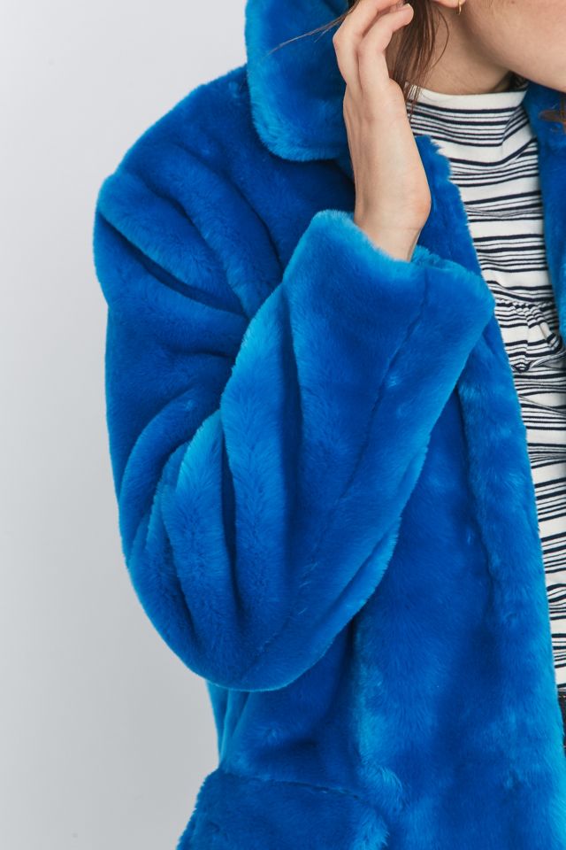 Fleamadonna Blue Faux-Fur Jacket #5