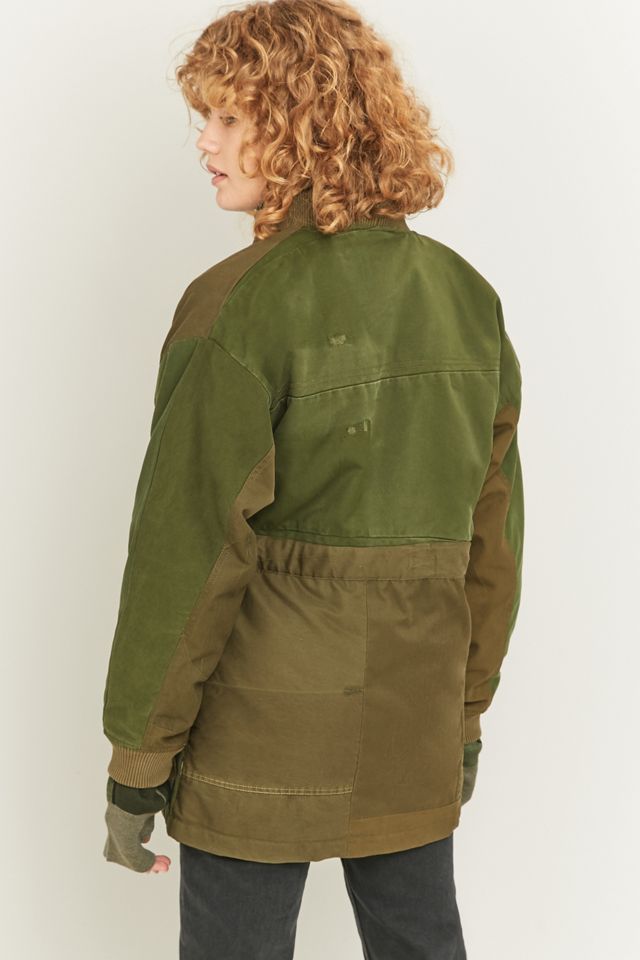 Chaqueta de campo Maharishi Upcycled Green Kimono #3