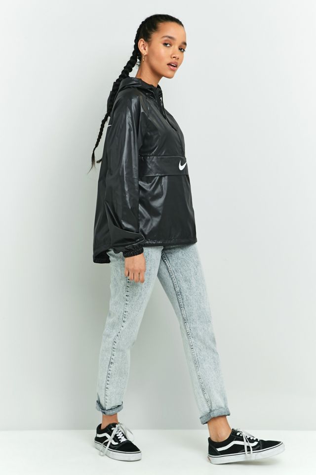 Nike Swoosh Black Half-Zip Windbreaker #1