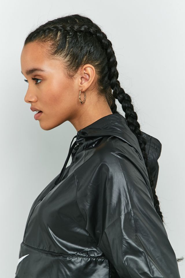 Nike Swoosh Black Half-Zip Windbreaker #2