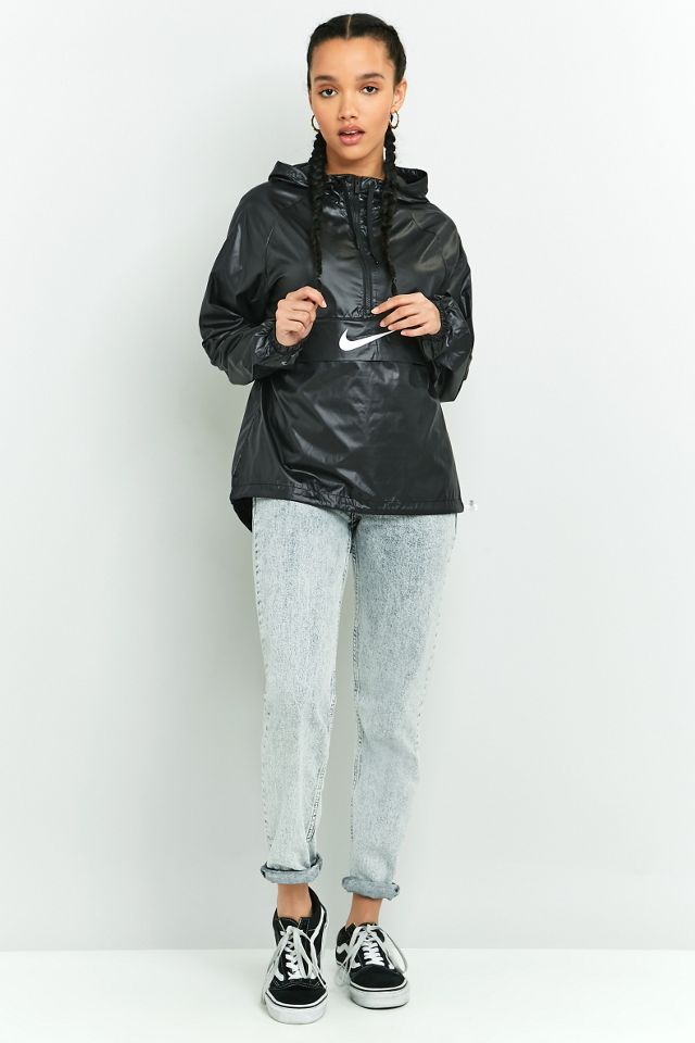 Nike Swoosh Black Half-Zip Windbreaker #4