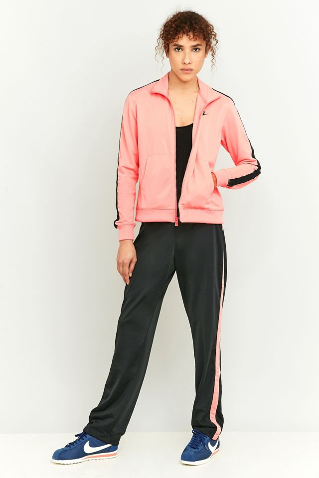 Nike Pink and Black Tracksuit Top #1