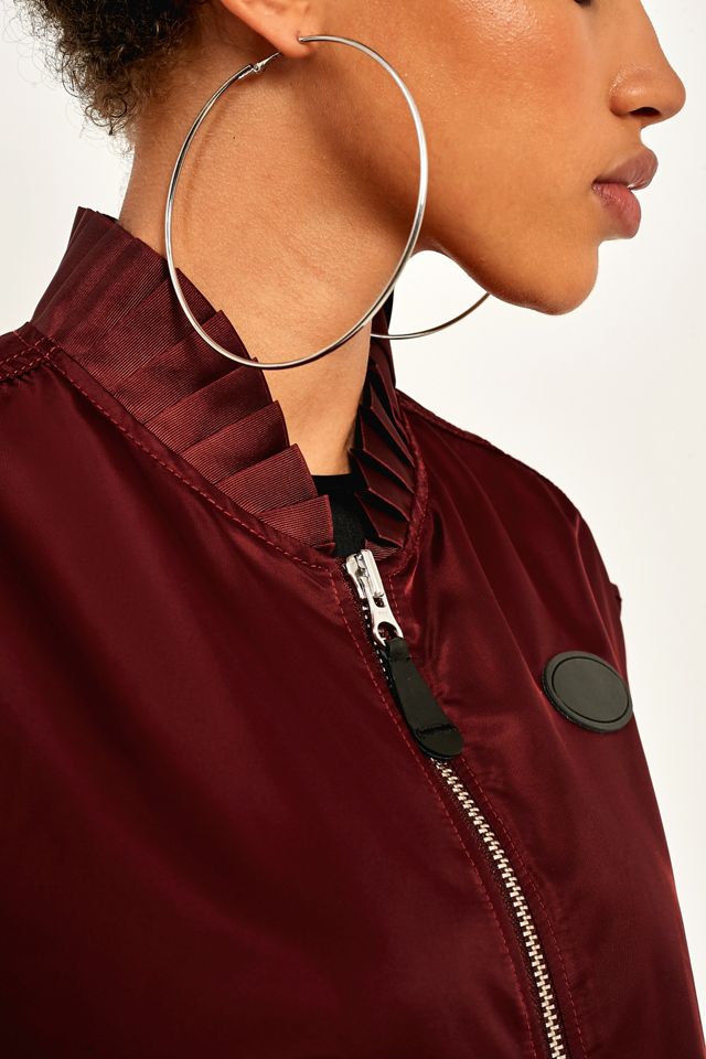 MM6 Vino Ruched Chaqueta Bomber manga corta #2