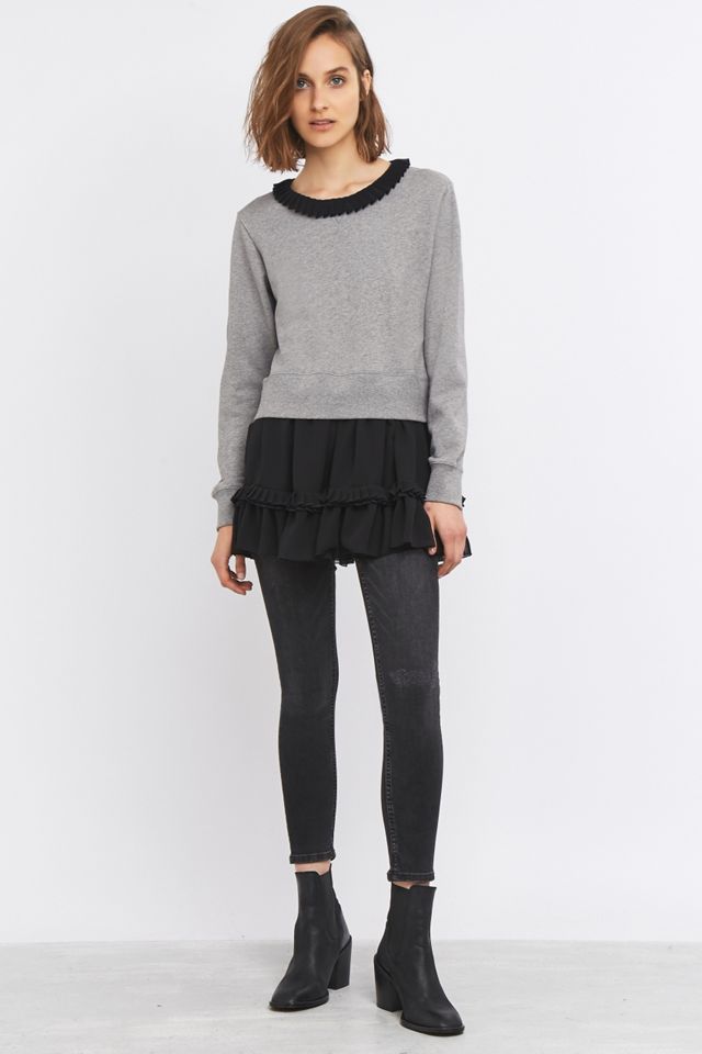 MM6 Sudadera Negra Capa Superior  #4