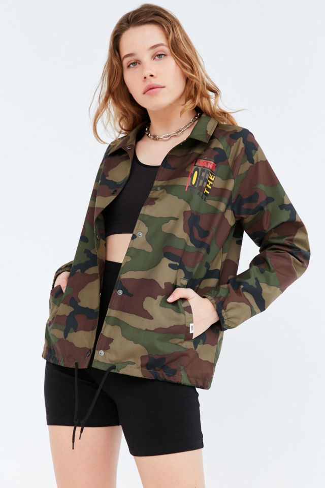 Vans camo coach on sale jacket