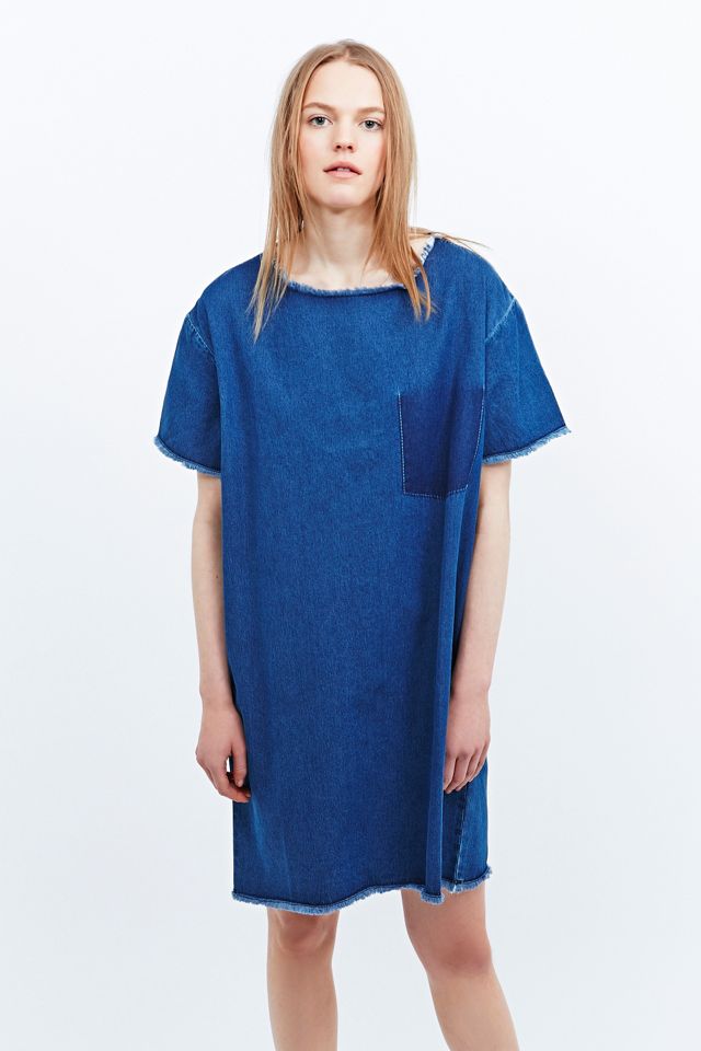 won hundred denim dress Allegra Printed Denim Dress