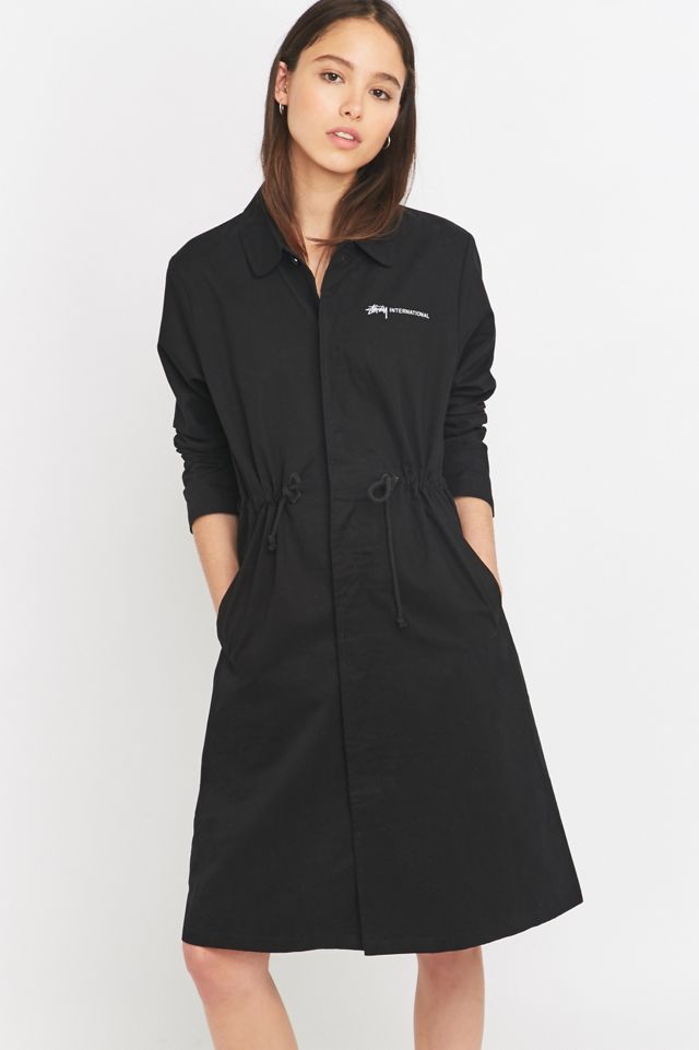 Stussy Leeds Longline Black Jacket #4