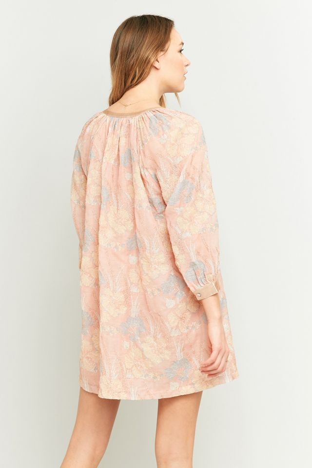 Manoush Floral Pink Smock Mini Dress #3