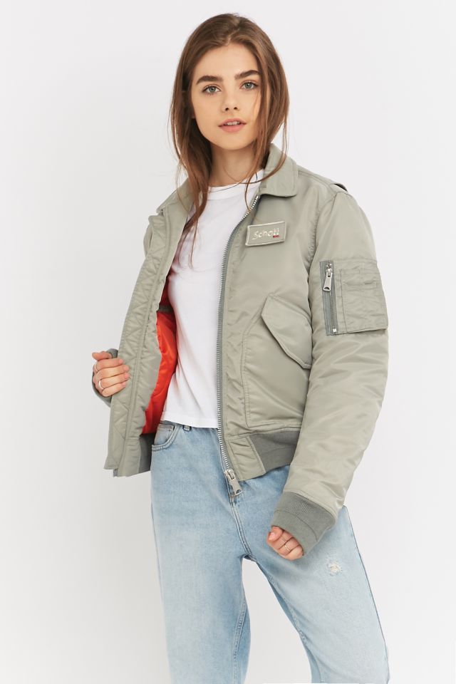 Schott bomber jacket womens sale