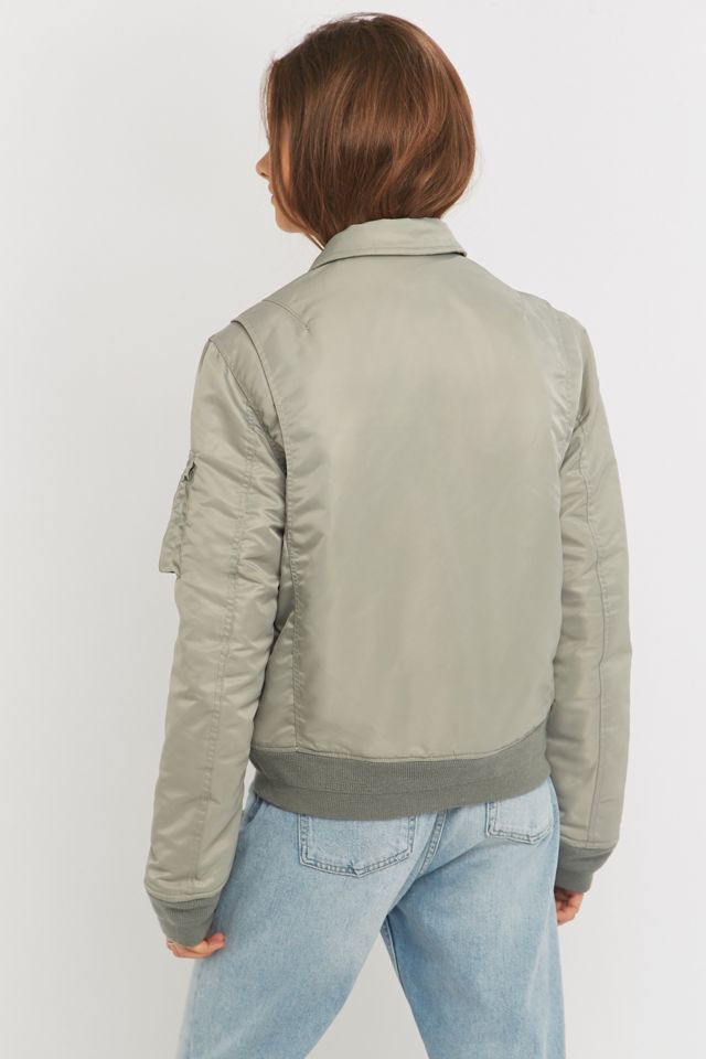 Schott NYC - Blouson d'aviateur argent #3