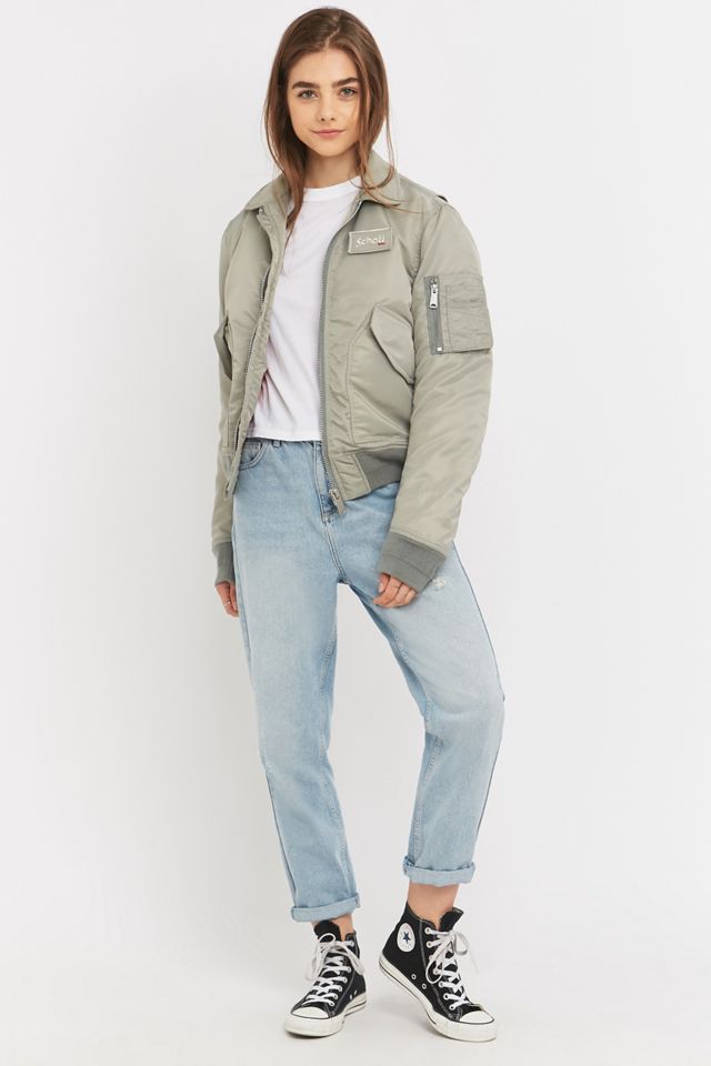 Schott NYC - Blouson d'aviateur argent #4