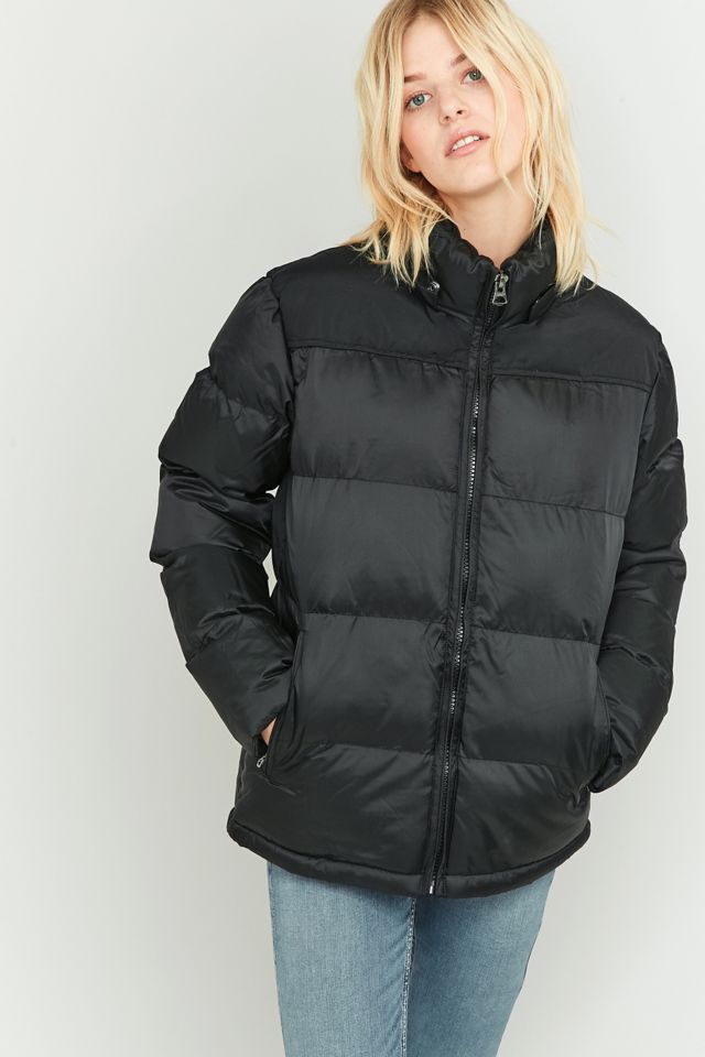 Schott NYC – Wattierte Steppjacke in Schwarz #1