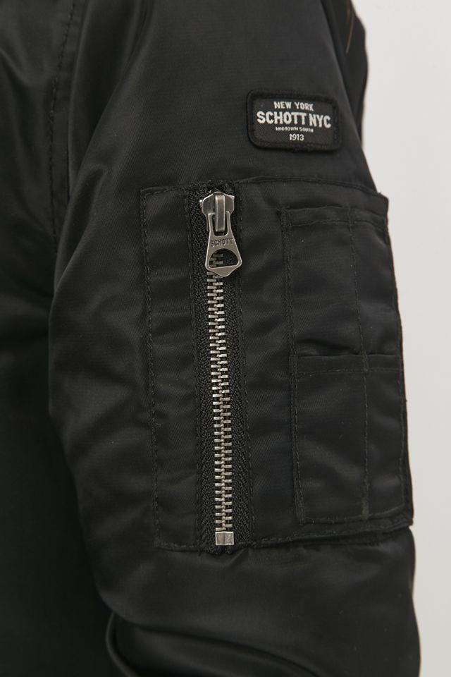 Schott NYC Stan Long Chaqueta Bomber Negra #2