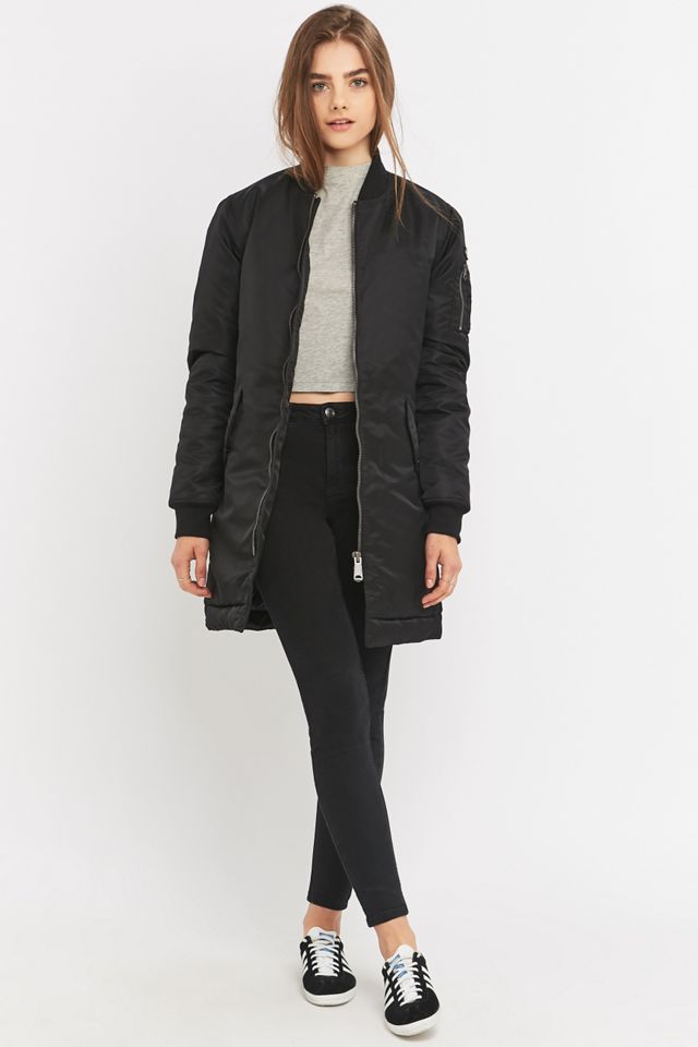 Schott NYC Stan Long Chaqueta Bomber Negra #4