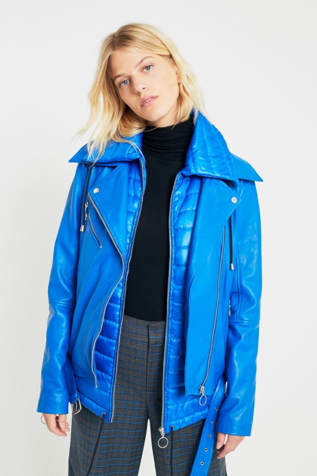 Ezra leather biker on sale jacket