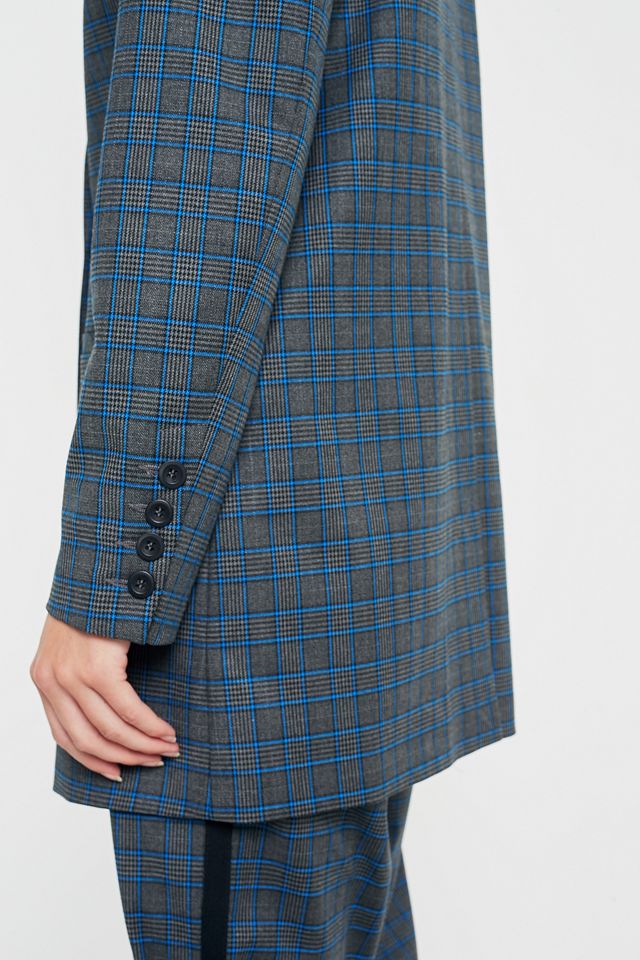 Gestuz Asta Blue Checked Blazer #1