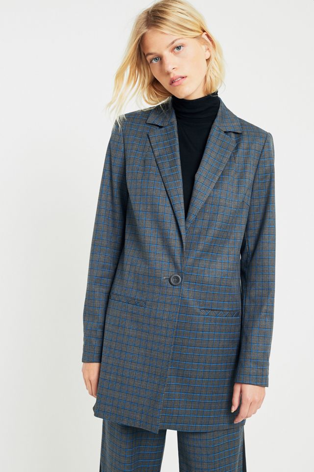Gestuz Asta Blue Checked Blazer #3