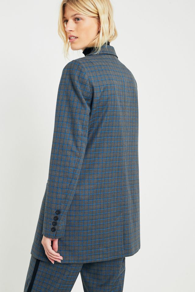Gestuz Asta Blue Checked Blazer #4