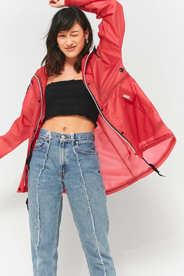 Hunter cropped deals rain jacket