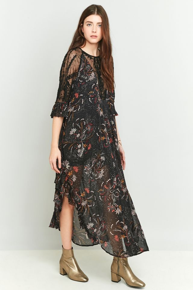 black long dresses for homecoming Black Long Prom Dresses Spaghetti Strap Homecoming Dress SD1620 – Viniodress main image 1