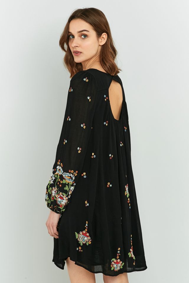 Free People Oxford Embroidered Mini Dress | Urban Outfitters UK