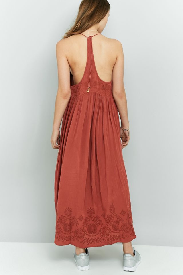 Free People Elaine Ricamato Racer Back Maxi Abito #3