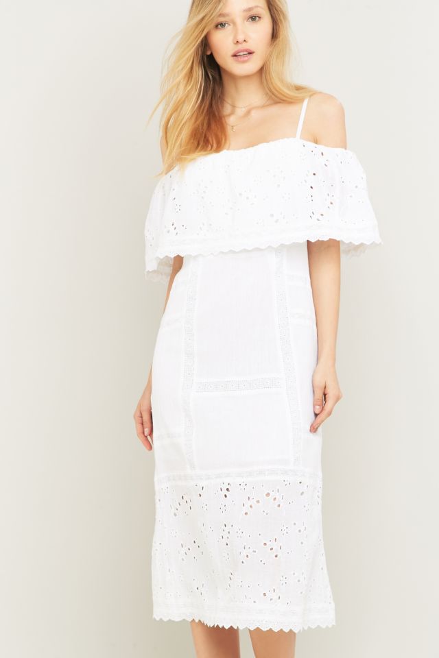 Free People Most Beautiful White Midi Dress Urban Outfitters UK