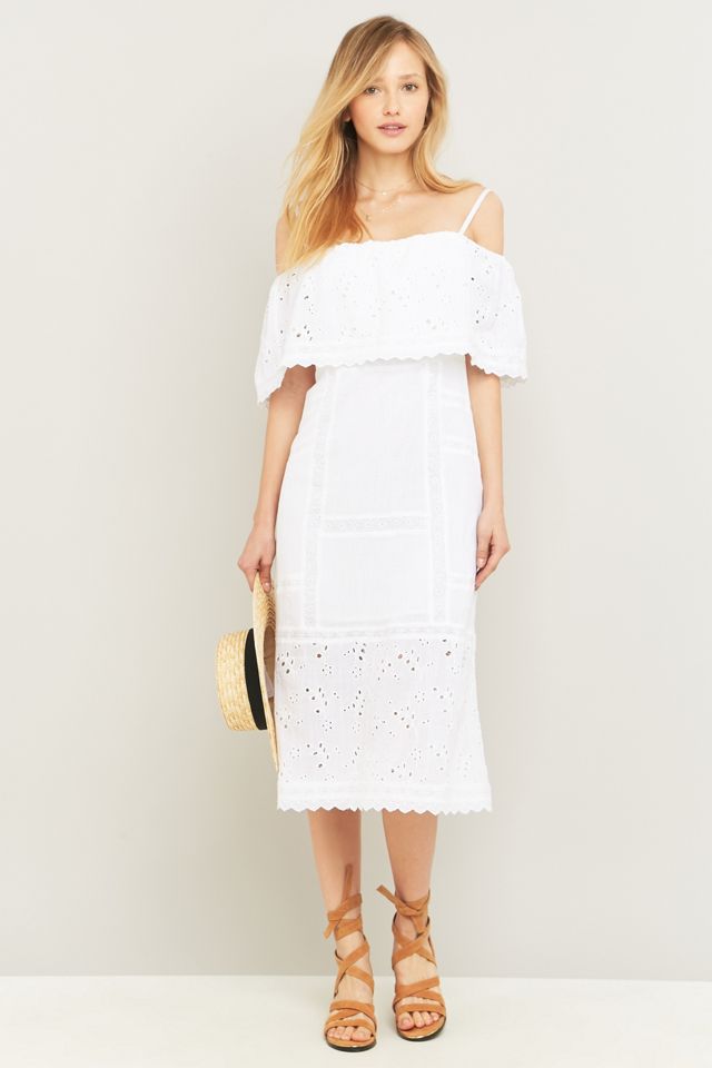Free People Most Beautiful White Midi Dress | Urban Outfitters UK