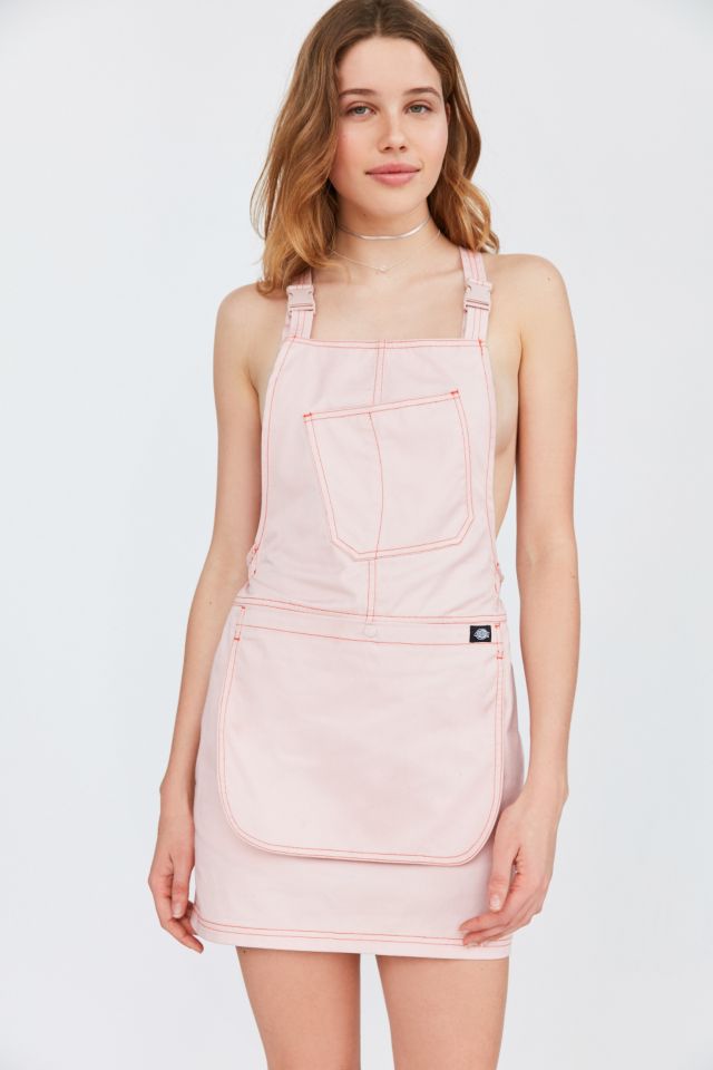 Dickies pink overall store dress