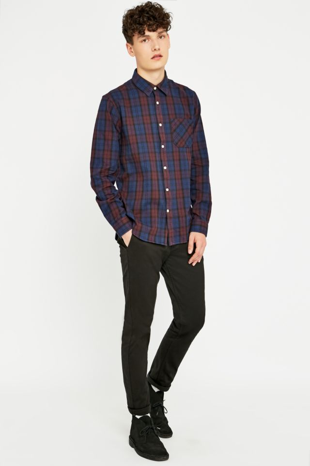 Velour Standard Plaid Shirt | Urban Outfitters UK