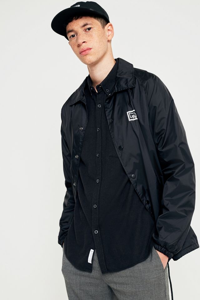 Shore Leave by Urban Outfitters Black Brushed Herringbone Long-Sleeve Shirt #1